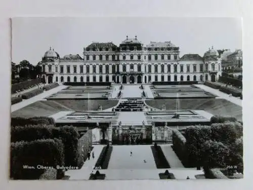 Alte AK Wien Oberes Belvedere mit Park  [aN274]