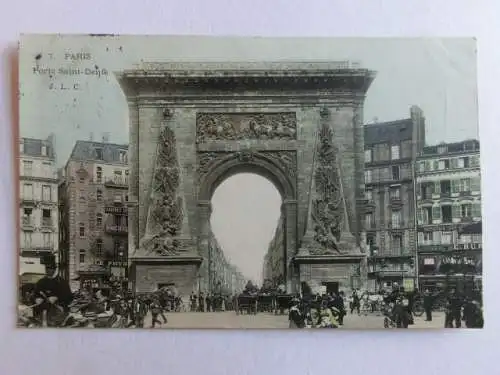 Alte AK Paris Porte Saint Denis 1907 [aN282]
