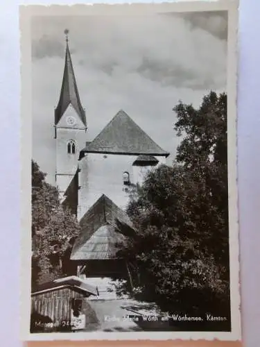 Alte AK Kirche Maria Wörth Wörthersee Kärnten [aN320]