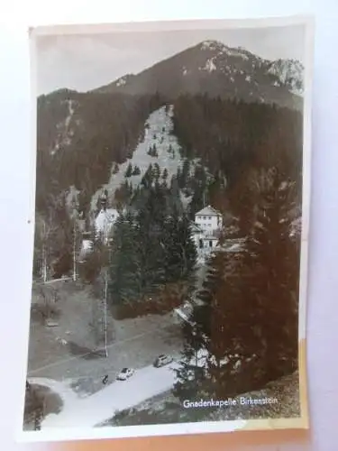 Alte AK Fischbachau Gnadenkapelle Birkenstein (fleckig) [aN339]