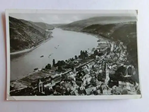 Alte AK Baccherach Rhein Gesamtansicht [aN374]