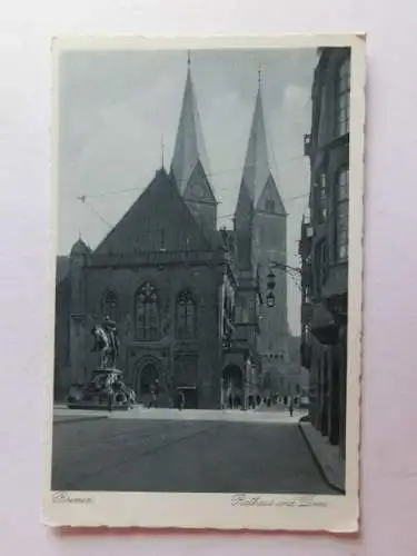 Alte AK Bremen Rathaus Dom [aN390]