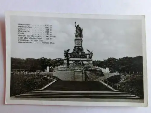 Alte AK Rüdesheim Niederwalddenkmal [aN440]