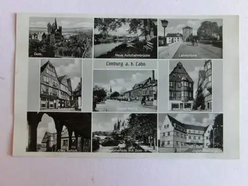 Alte AK Limburg Lahn Mehrbildkarte [aN496]