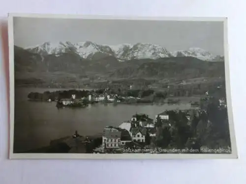 Alte AK Gmunden m. Höllengebirge Salzkammergut [aN517]
