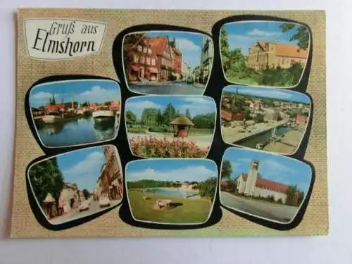 Alte AK Elmshorn Mehrbildkarte [aN534]