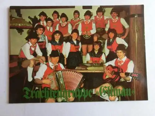 Alte AK Going Schuhplattlergruppe Ellmau Tracht [aN537]