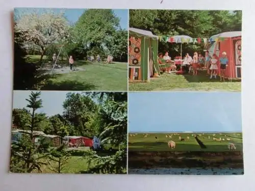 Alte AK Neufeld Elbmündung Campingplatz [aN538]