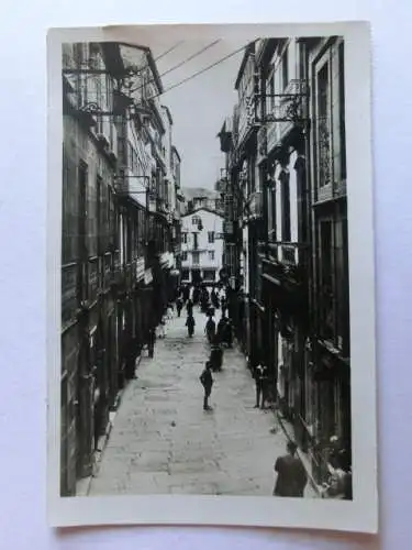 Alte AK Santiago Calle del Preguntoiro [aM850]