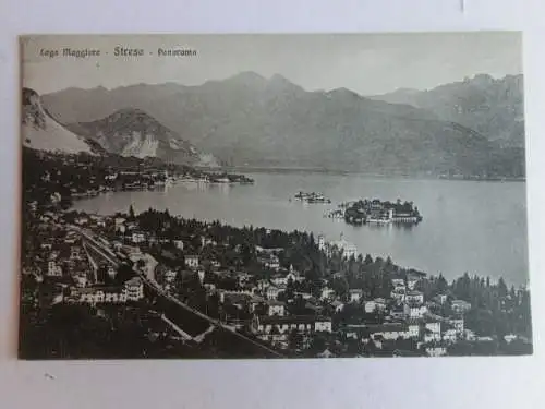 Alte AK Lago Maggiore Stresa Panorama [aM932]