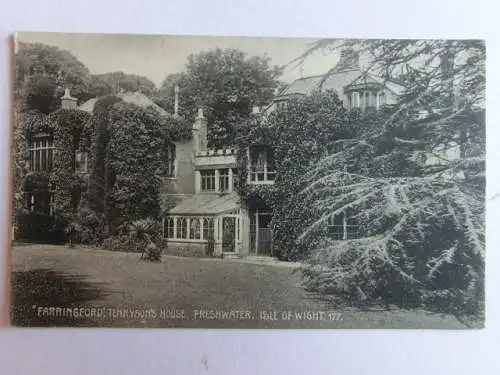 Alte AK Isle of Wight Farringford Tennysons House [aM555]