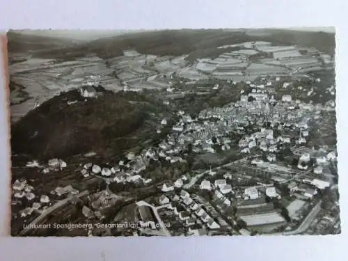 Alte AK Spangenberg Gesamtansicht mit Schloß [aL331]