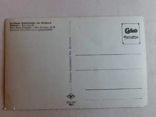 Alte AK Dülmen Gasthaus Waldfrieden am Wildpark [aL411]