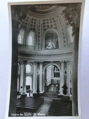 Alte AK St. Blasien Inneres der Kirche [aL443]
