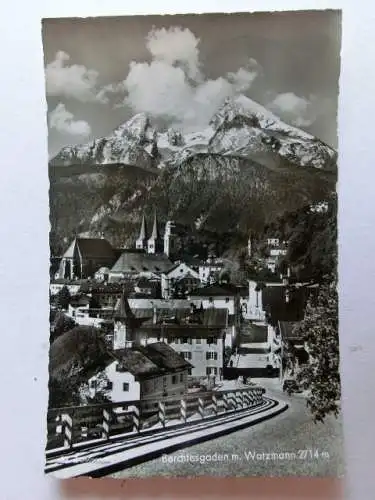 Alte AK Berchtesgaden mit Watzmann [aL481]