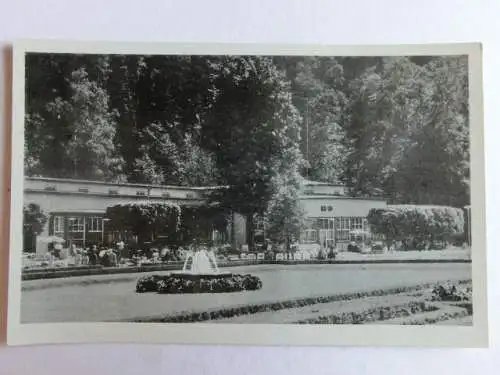 Alte AK Bad Elster HO Cafe am Badeplatz [aL489]