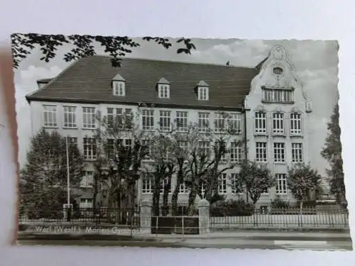 Alte AK Werl Westfalen Marien Gymnasium [aL497]