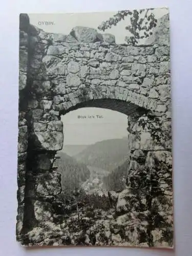 Alte AK Oybin Blick ins Tal um 1925 [aL120]