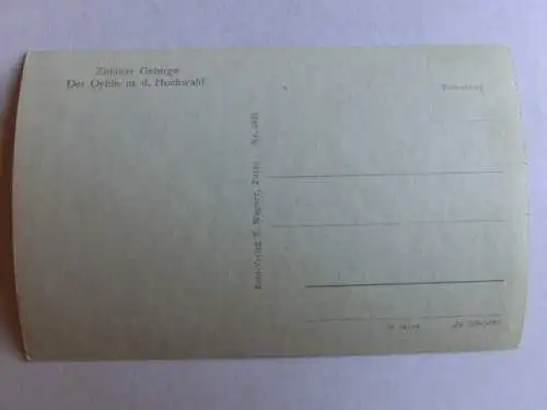 Alte AK Der Oybin mit Hochwald [aL24]