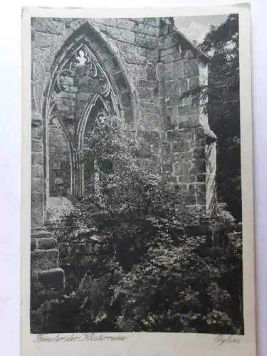 Alte AK Oybin Fenster der Klosterruine [aL125]