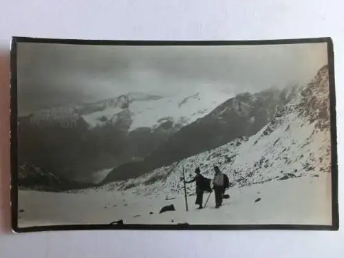 Alte AK Fotokarte Pfandlscharte Großglockner ???  [aX1043]