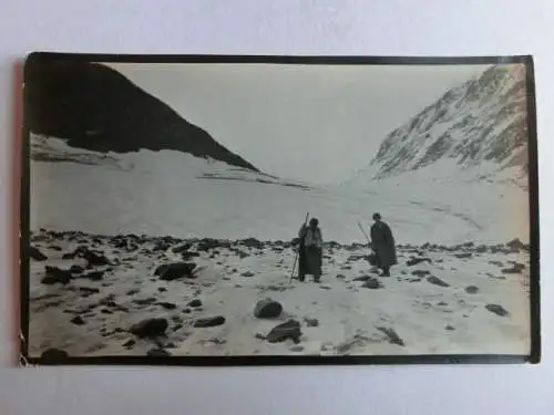 Alte AK Fotokarte Pfandlscharte Großglockner ??? [aX1044]