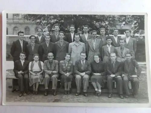 Alte AK Fotokarte St. Werdau Sachsen Oberschule [aX1055]