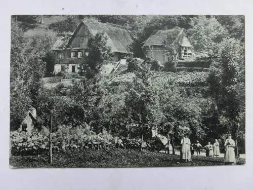 Alte AK Schwarzwald Schwarzwaldhaus 1907 [aT927]