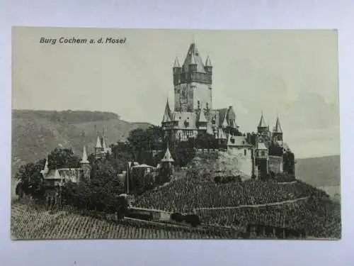 Alte AK Burg Cochem a. d. Mosel um 1911 [V158]