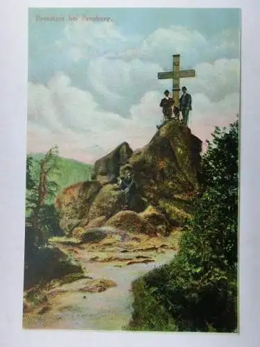 Alte AK Ilsenstein Harz Gipfelkreuz um 1910 [V173]