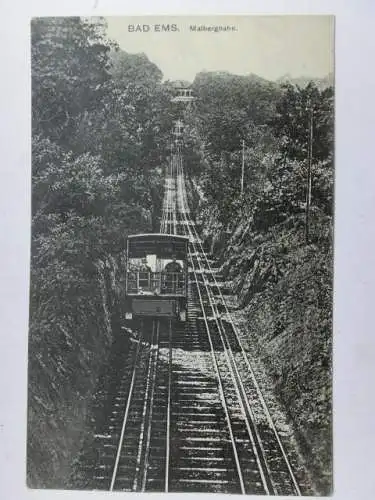 Alte AK Bad Ems Malbergbahn um 1920 [V179]