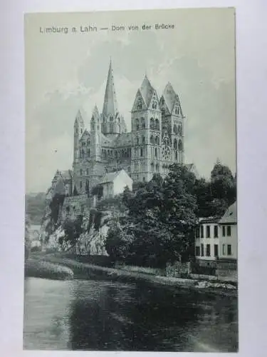 Alte AK Limburg Dom v. d. Brücke gesehen um 1915 [V181]