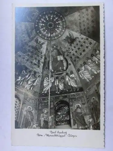 Alte AK Bad Aachen Dom Mosaikkuppel um 1925 [V183]