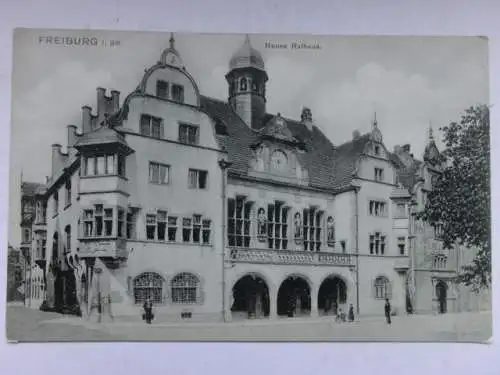 Alte AK Freiburg Breisgau Neues Rathaus um 1915 [V200]