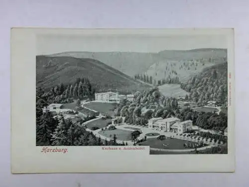 Alte AK Harzburg Kurhaus Actienhotel um 1910 [aU348]