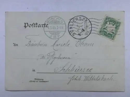 Alte AK Berlin Mehrbildkarte 1905 [aU353]