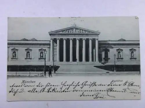 Alte AK München Glyptothek 1907 [aU354]