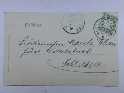 Alte AK München um 1910 Mehrbildkarte [aU355]