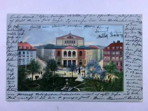 Alte AK München Theater am Gärtnerplatz 1904 [aU358]