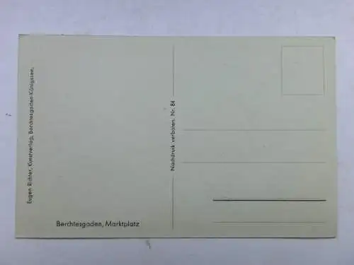 Alte AK Berchtesgaden Marktplatz um 1930 [aU379]