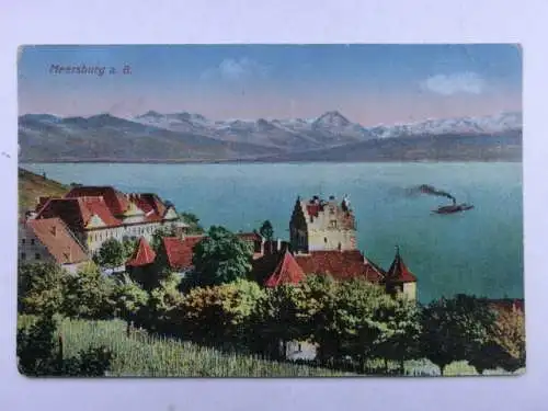 Alte AK Meersburg Bodensee 1919 [aU394]