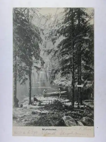 Alte AK Schwarzwald Mummelsee 1909 [aU406]