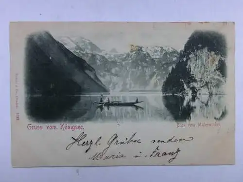 Alte AK Berchtesgaden Königsee 1898 [aU423]