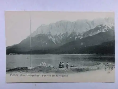 Alte AK Garmisch Partenkirchen Eibsee um 1930 [aU431]