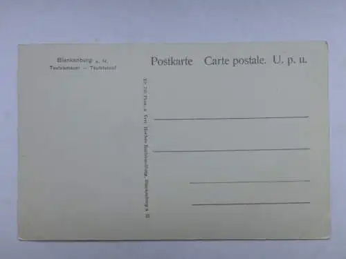 Alte AK Blankenburg Teufelsmauer um 1930 [aU432]