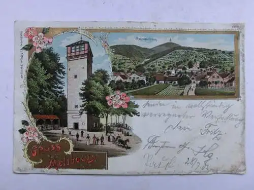 Alte AK Zwingenberg Melibokus Melibocus  1903 [aU463]