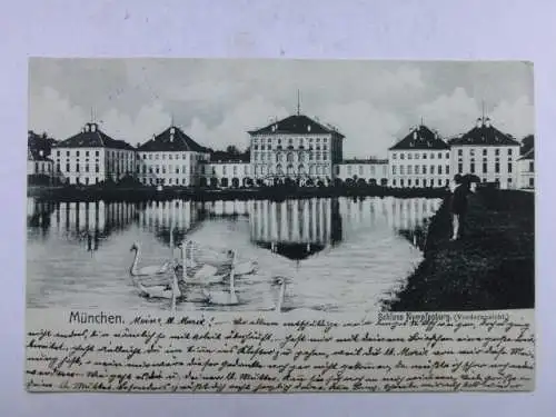 Alte AK München Schloß Nymphenburg um 1900 [aU464]