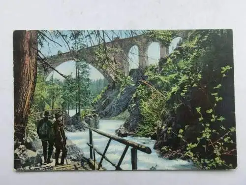 Alte AK Lenzkirch Kappel Viaduct 1913 [aU499]