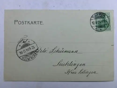 Alte AK Wuppertal Barmen 1904 [aU505]