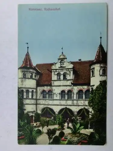 Alte AK Konstanz Rathaushof um 1925 [aU508]